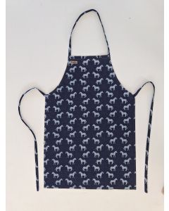 Schürze Zebras blau