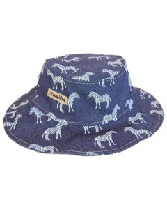 Namibia Hut - Denim Zebras