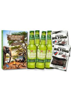Elefanten Ekstase Geschenkset mit WHK Lager und Biltong