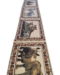 Tischläufer Afrikanische Tiermotive - 144 cm x 29 cm