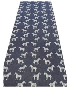 Tischläufer Zebras blau - 144 cm x 29 cm
