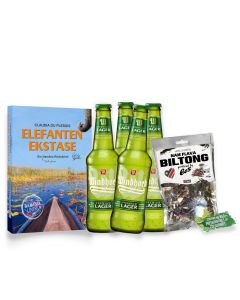 Elefanten Ekstase Geschenkset mit WHK Lager und Biltong