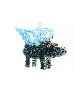 Ikhoba Weihnachtsschmuck Warzenschwein blauer Flügel