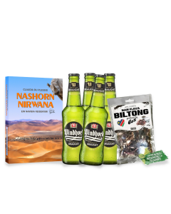 Nashorn Nirwana Geschenkset mit WHK Draught und Biltong