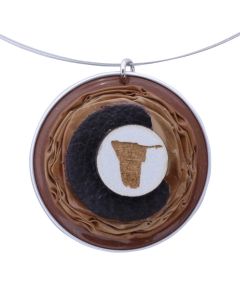 Kaffeekapselschmuck Namibia Braun