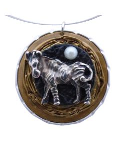 Kaffeekapselschmuck Zebra Hellbraun