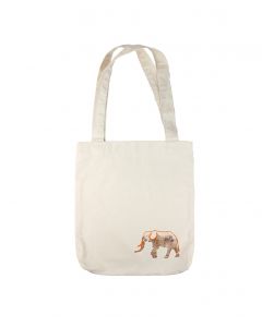 Anin Namibia Tasche aus Baumwolle, Elefant orange, 41 x 39 cm